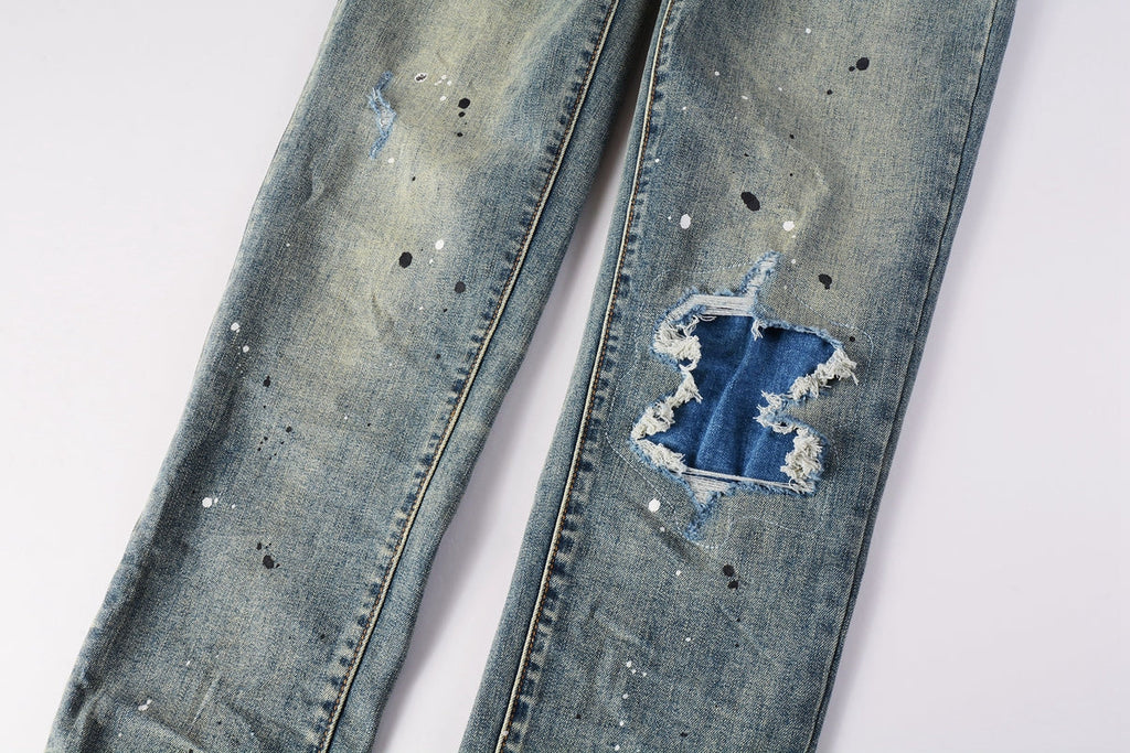 Men's Purple Jeans 9050-1