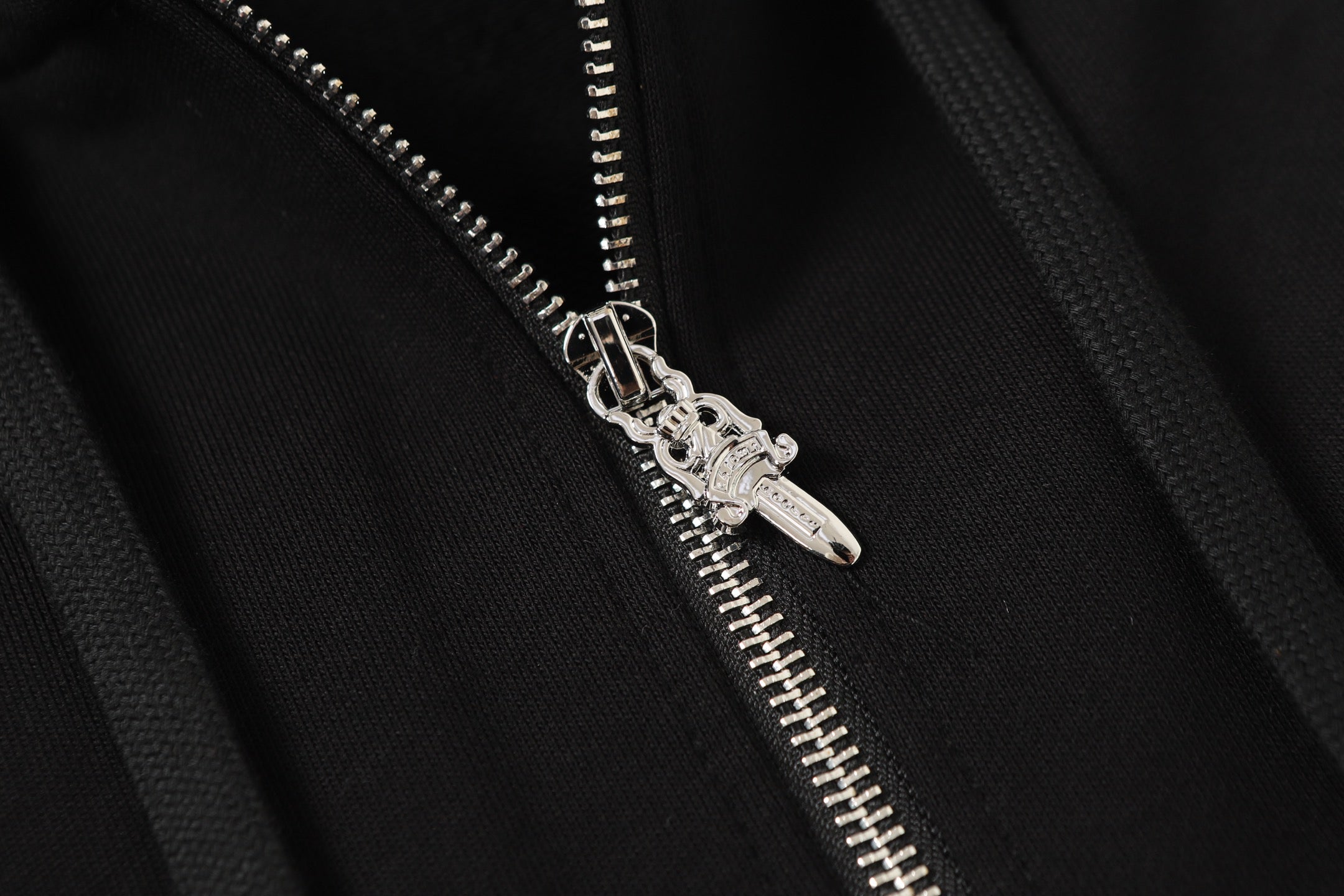 Chrome-Hearts Colorful Rhinestone Hoodie - Black Gothic Street Sweatshirt 2608