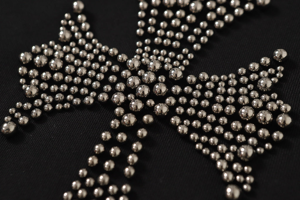 Chrome-Hearts Rhinestone Cross Hoodie - Black Gothic Streetwear Sweatshirt 2633