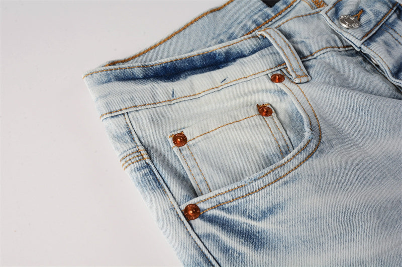 Men's Purple Jeans 9006